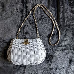 Vintage wicker purse